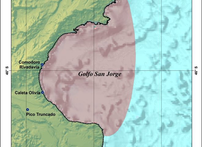 Mapa Golfo San Jorge