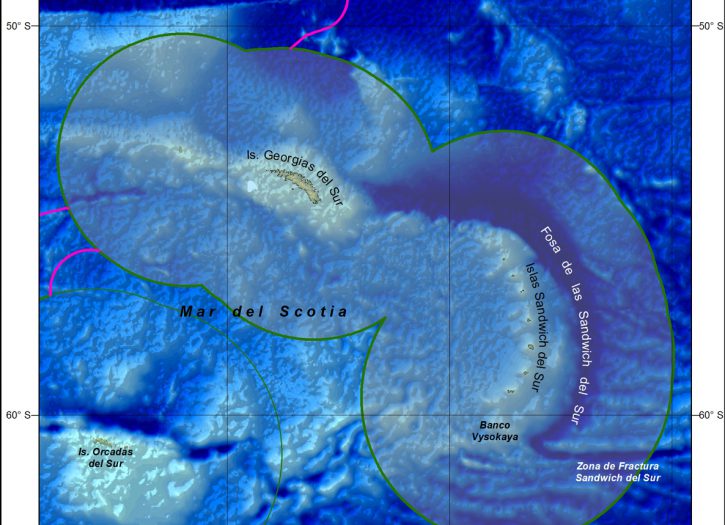 Mapa Islas Subantárticas